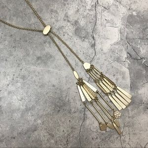 NWOT// Kendra Scott Brushed Gold Necklace